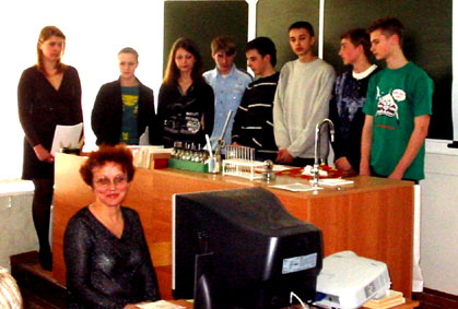 Антонова Т.Ф. с молодыми исследователями геоинформационных технологий